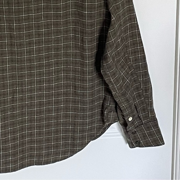 rag & bone Brown Plaid Casual Button Down Shirt - Picture 9 of 14